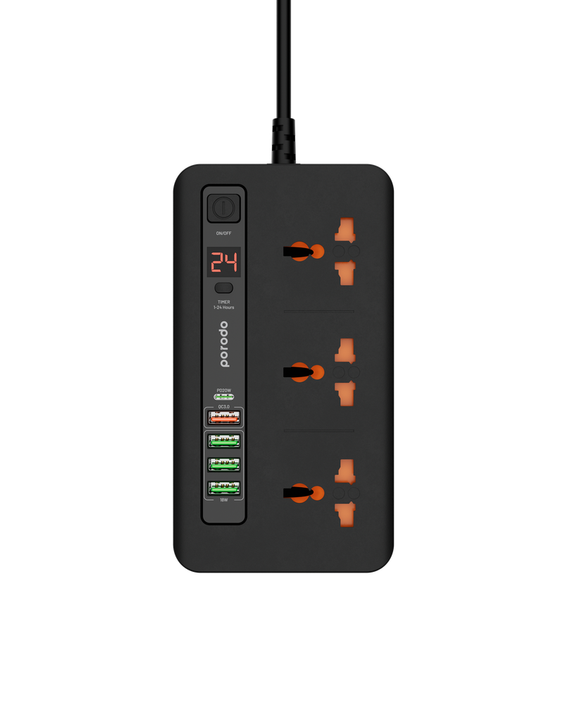 فروشگاه آنلاین نخلینو   - سیار و محافظ برق پرودو مدل PD-FWCH013